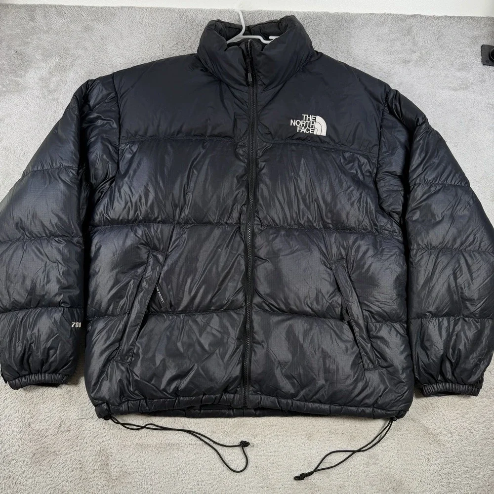 The North Face Jacket Mens XL Black 1996 Nuptse Retro 700 Down Puffer Packable